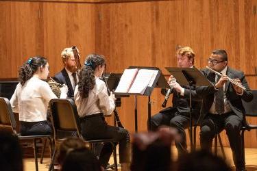 a chamber music recital at University of the Pacific